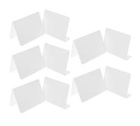 MAGICLULU 10pcs Acrylic Table Sign Holders Reusable Dry Erase Wedding Event Display Stand Stable Base for Banquets Parties and Business Meetings Shape Frosted Finish