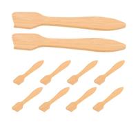 MAGICLULU 10pcs Beauty Skin Spoon Makeup Spatula Bamboo Material Elegant Sl esign Gentle on Skin Even Application for Facial Cleansing Routines