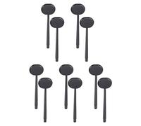 MAGICLULU 10pcs Black Plastic Eye Occluder Spoon for Vision Testing, Professional Eye-Shielding Plate Optometry Tool Suitable for Eye Exams and Visual Impairment Assessment
