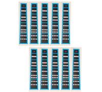 MAGICLULU 10pcs Blue Violin Scale Stickers Paper Fretboard Indicators Easy to Tear Finger Guide for Beginners and Students Learning Violin Notes and Positions