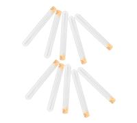 MAGICLULU 10pcs Clear Glass Test Tubes with Natural Cork Stoppers for Scientific Experiments Dry Storage Bath Salts and Holiday Decorations Suitable for Laboratory Classroom and Home Use