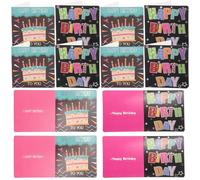 MAGICLULU 10pcs Creative Birthday Cards Paper Simple Chic Design Easy to Write Useful Greeting Cards for Writing Personal Messages