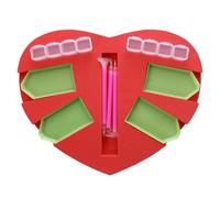 MAGICLULU 10Pcs Diamond Art Tool Organizer Tray Set with 1 Tray Rack 3 Drill Pens for Craft and Embroidery Supplies