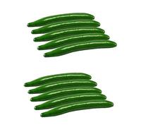 MAGICLULU 10pcs Fake Cucumber Decor Decorative Cucumber Model Lifelike Model for Restaurant Display Props Kitchen Simulation Simulation for Food Shop