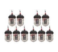 MAGICLULU 10pcs Fish Lure Feeder Basket Holder Fishing Bait Holder Cage Black Plastic Efficient Bait Release Mechanism Increases Success Rate Professional Anglers Outdoor Fishing Trips