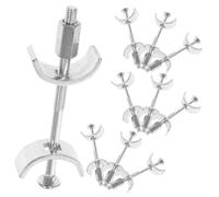 MAGICLULU 10pcs Galvanized Steel Countertop Connectors Half Moon Kitchen Worktop Joint Fasteners for Stable Furniture Assembly and Secure Joining of Countertops