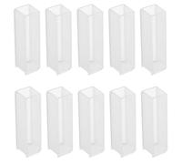 MAGICLULU 10pcs Glass Cuvettes for Spectrophotometer Laboratory Use High Light Transmission Chemical Resistant Optical Glass for Precise Quantitative Analysis and Scientific Research