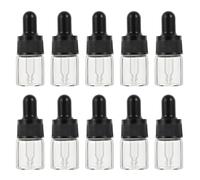 MAGICLULU 10pcs Glass Perfume Essential Oil Bottles with Droppers, Easy to Use and Reliable Liquid Dropper Dispensers, Portable Cosmetic Liquid Bottles for Travel Random Color