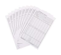 MAGICLULU 10pcs Golf Score Sheets for Golfers with Enhanced Visibility and Foldable Design, Coated Paper Score Cards for Club Matches and Tournament Scorekeeping