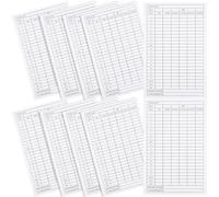 MAGICLULU 10pcs Golfs Scorecards Score Paper for Record Simple Style Coated Paper Portable Wide Application Golf Course Use