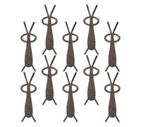MAGICLULU 10pcs Heart-shaped Cat Eye Nail Magnet Stick in Silver Zinc Alloy with Unique Rabbit Design, Easy to Use Magnetic Nail Art Tool for Creating 3d Gel Polish Effects, for Professional