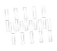 MAGICLULU 10Pcs Hexagonal Transparent Pen Cases Portable Pen Containers with Detachable Ends for Stylish Storage Suitable for Business Trips and School Supplies
