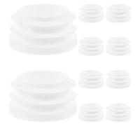 MAGICLULU 10pcs Hockey Stick End Cover Protector White Pp Plastic