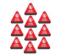 MAGICLULU 10pcs Hot Warning Stickers Decal with Temperature-sensitive Colour Change, Self Adhesive Paper Labels for Kettles and Hot Items, Easy Application Safety Warning Sign for Kitchens
