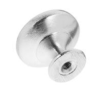MAGICLULU 10pcs Large Mushroom Round Cabinet Knobs Satin Brushed Metal Pull Handles 30mm Diameter with 25mm Screws for Kitchen Cupboard Furniture Wardrobe Drawers Bathroom Vanity