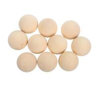 MAGICLULU 10pcs Large Solid Wooden Balls Non Porous Round Beads for Crafts DIY Painting Art Projects Safe Natural Wood Material for Jewelry Making and Home Decor