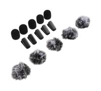 MAGICLULU 10pcs Lavalier Microphone Wind Guard Lapel Mic Cover Sponge Windscreen Mic Wind Muff Small for Recording Conference and Podcast