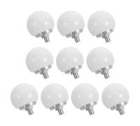 MAGICLULU 10pcs LED Bulb Cover Vanity Lamp Cover Makeup Mirror Light Fixture 50mm Half Sphere Plastic Dome Soft Illumination Comfortable Atmosphere Daily Routines Bathroom