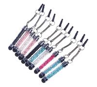 MAGICLULU 10pcs Luxury Crystal Stylus Pen for Capacitive Glitter Diamond Stylus Mobile Phone Pendant Pen