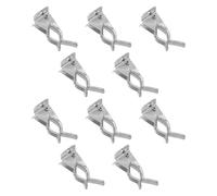 MAGICLULU 10pcs Metal Bulldog Clips Wall Mounted Spring Grip Mop Broom Holder for Garage Tool Organization Mop Storage Clip for Efficient Cleaning Tool Management