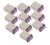 MAGICLULU 10pcs Micro Square Truck Fuses Low Profile Automotive Plastic Connectors for Cars Suvs and Trucks Compact Electrical Protection Kit