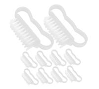 MAGICLULU 10pcs Nail Brush with Supple Bristles for Fingernail and Hand Cleaning Small Portable Scrub Brushes for Travel Home Salon Use Dust Removal Nails and Feet