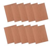 MAGICLULU 10pcs Natural Cherry Wood Craft Boards Thin Wood Sheets Consistent Thickness for Pyrography and Arts Crafts, Easy to Burn and Naturally Dried, for Beginners and Enthusiasts