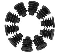 MAGICLULU 10Pcs Plastic Caster Insert Rods Chair Leg Wheels with Anti-Slip Grip for Nursery and Home Furniture Floor Protection