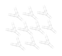 MAGICLULU 10pcs Plastic Y Shape Water Hose Fittings Way Tee Connectors for Garden Irrigation Easy to Install Pipeline Splitters for Hose Accessories