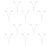 MAGICLULU 10pcs Pool Brush Clip Replacement V Clips Plastic Wear Resistant Attachments for Pool Pole and Hose Driven Skimmers for Cleaning Accessories