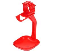 MAGICLULU 10pcs Poultry Drinking Cups with Bent Arm and Hole Hanging Design, Chicken Water Bowls for Ducks and Pigeons, Farm Water Dispenser for Poultry Feeding and Drinking