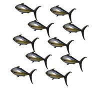 MAGICLULU 10Pcs Realistic Tuna Foil Balloons Aluminum Design for Themed Parties Easy Inflation with Automatic Seal Reusable Summer Pool Decorations Fishing Birthday