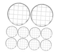 MAGICLULU 10Pcs Reusable Metal Floral Grid Vase Insert Detachable Iron Flower Arrangement Holder for Weddings Parties Multi Functional Pen Holder and Mason Jar Lid Easy to Clean