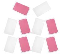 MAGICLULU 10pcs Reusable Silicone Eyelash Extension Pads for Precise Lash Grafting Self-sticking Lash Shields for Professional Eyelash Artists Pink Transparent Under-eye Makeup Patches