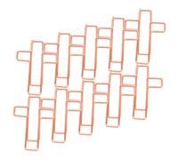 MAGICLULU 10pcs Rose Gold Metal Paper Clips Cross Shaped Document Clips Creative Office Stationery Supplies for Journaling and Paper Organization
