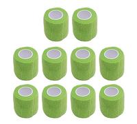 MAGICLULU 10pcs Self Adhesive Protective Green Non Woven Sports Wrap for Injury Care Arms Legs Wrists and Ankles Comfortable and Convenient for Daily Outdoor Use