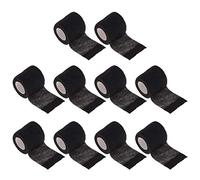 MAGICLULU 10pcs Self Elastic Protective Wrap Non Woven for Daily Outdoor Use Black Comfortable Versatile for Injuries Arms Legs Wrists Ankles and More