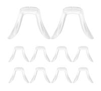MAGICLULU 10pcs Silicone Eyeglass Nose Pads U Shape Replacement Glasses Pads Thickened Material Resist Cracking Easy Eyeglass Repair for Repair