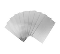 MAGICLULU 10pcs Silver Aluminum Peel and Stick Backsplash Tiles Strong Adhesion for Kitchen and Laundry Room, Self Adhesive Splash Guard Tiles, Modern Sl esign, Easy Installation