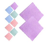 MAGICLULU 10pcs Soft Microfiber Makeup Remover Cloths Reusable Facial Towels Coral Fleece Washcloths for Gentle Skin Cleansing Portable Skincare Accessory for Women Random Color
