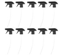 MAGICLULU 10pcs Spray Bottle Nozzles Plastic Bottle Spray Nozzle 28mm Standard Black Leak Resistant and Home Cleaning and Gardening