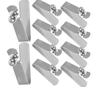 MAGICLULU 10pcs Spring Clip Pole Clips Umbrella Repair Steel Nickel Plated Enhanced Stability Locking Accessories for Outdoor Parasol Fixing