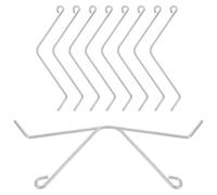 MAGICLULU 10pcs Stainless Steel Beehive Frame Clips for Secure Hive Assembly and Sturdy Connection, Practical Beehive Connector Tools for Beekeeping Frames