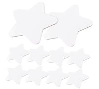 MAGICLULU 10Pcs Star-Shaped Cotton Oil Painting Boards Multi-Function Canvas Panels for Beginners DIY Art Smooth Edges and Texture for Teaching and Creative Projects
