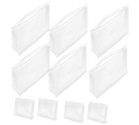 MAGICLULU 10pcs Travel Toiletry Bags with Large Opening and Easy Access, PVC Material Cosmetic Makeup Bags for Women, for Camping and Outdoor Use