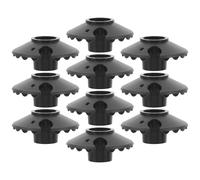 MAGICLULU 10pcs Trekking Pole Walking Stick Replace Tip Plastic Anti-Skid Mud Pad Lightweight Prevent Dirt and Snow from Entering Poles for Hiking and Mountaineering