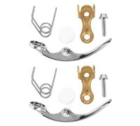 MAGICLULU 10pcs Trumpet Valve Kit Trumpet Water Key Easy Installation Precision Design Silver Metal Repair Parts with Valve Guard Screws Spring for Musicians Beginners