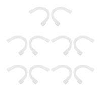 MAGICLULU 10pcs U-Shaped Washing Machine Drain Hose Hook Hanger, Plastic Pipe Support Bracket with Space Saving Design for Dishwasher and Washer, White Hose Holder for Laundry Room