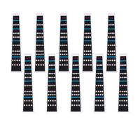MAGICLULU 10pcs Violin Fretboard Stickers Finger Guide Paper Decals Efficient Intonation Markers for 4/4 Size Violin Suitable for Learners and Professionals