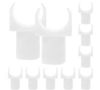 MAGICLULU 10pcs Wheelchair Tube Support Block Seat Rail Guide Abs Material Improves Stability and Comfort White Colour Universal for Wheelchair Transport Chairs